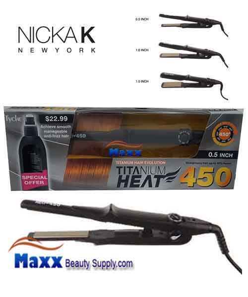 Nicka K Tyche Titanium Heat 450 Flat Iron - 1/2"